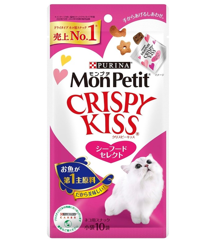 ขนมแมว Purina Mon Petit Crispy Kiss Cat Treats - รส Seafood - Image 4